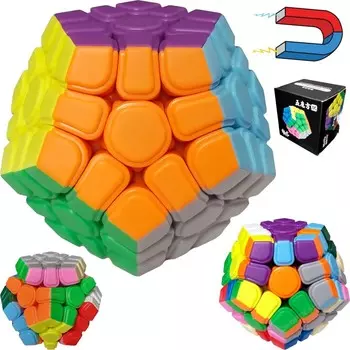 MEGAMINX CUBE 3x3 MAGNETIC - MOYU MEILONG Магнитная сложная игрушка-головоломка, логическая игра