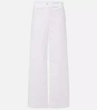 Меган широкие брюки из хлопкового твила Nili Lotan, белый