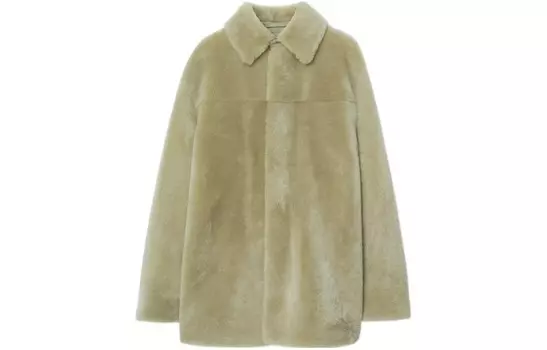 Мех женский светло-зеленый Burberry