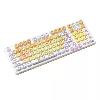 Механическая клавиатура Lenovo Aurora GK10, Blue Switch, Funny Cat, английская раскладка