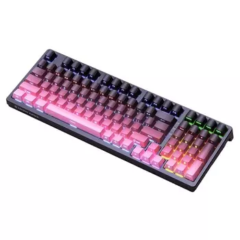 Механическая клавиатура Lenovo Aurora GK10, Blue Switch, Blackberry Pink, английская раскладка