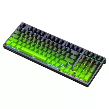 Механическая клавиатура Lenovo Aurora GK10, Brown Switch, Green Side Engraving, английская раскладка