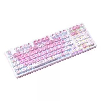 Механическая клавиатура Lenovo Aurora GK10, Brown Switch, Wired Strawberry Rabbit, английская раскладка