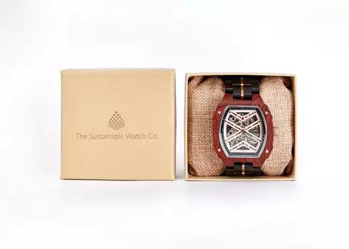Механические часы из красного дерева The Sustainable Watch Company, коричневый