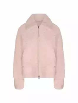 Меховая куртка Kiton, розовый