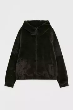 Меховая куртка с капюшоном PULL&amp;BEAR