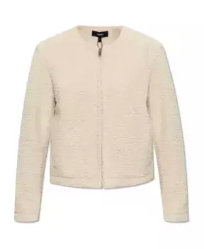 Меховая куртка Theory, бежевый