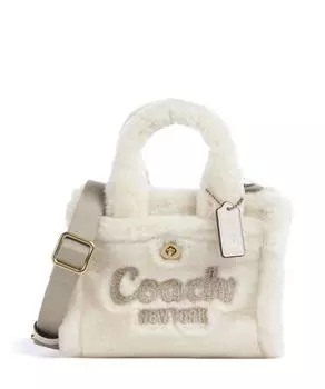 Меховая овчина 20 для сумки на плечо Coach, бежевый