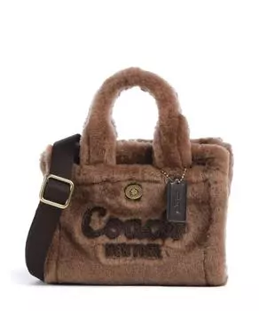 Меховая овчина 20 для сумки на плечо Coach, коричневый