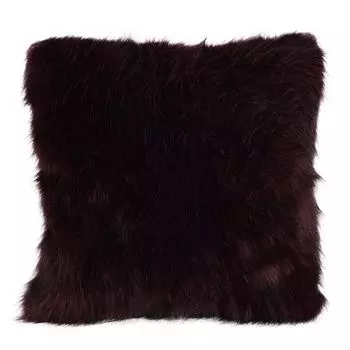 Меховая подушка под норку из полиэстера декоративная подушка 45х45см Japadoo Gartenzune