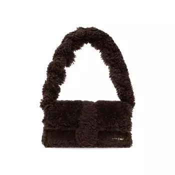 Меховая сумка на плечо Jacquemus Le Bambidou, Темно-коричневый