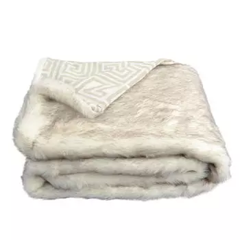 Меховое одеяло reborn husky legacy Zoeppritz, белый/светло-серый