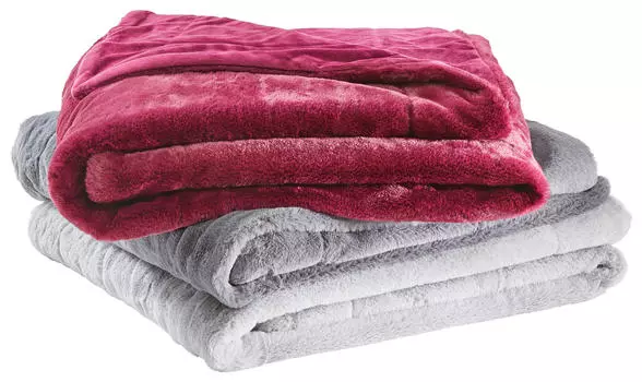 Меховое одеяло юкон Novel, серебряный