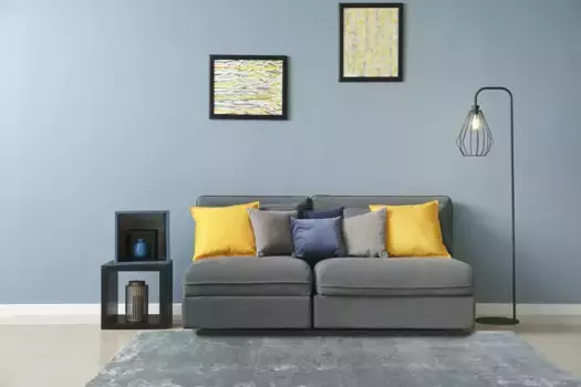 Меховой ковер Andiamo "имитация меха ягненка", прямоугольной формы, искусственный мех, очень мягкий ворс, можно стирать 165х230 см, светло-серый