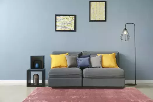 Меховой ковер Andiamo "имитация меха ягненка", прямоугольной формы, искусственный мех, очень мягкий ворс, можно стирать 80х150 см, розовый