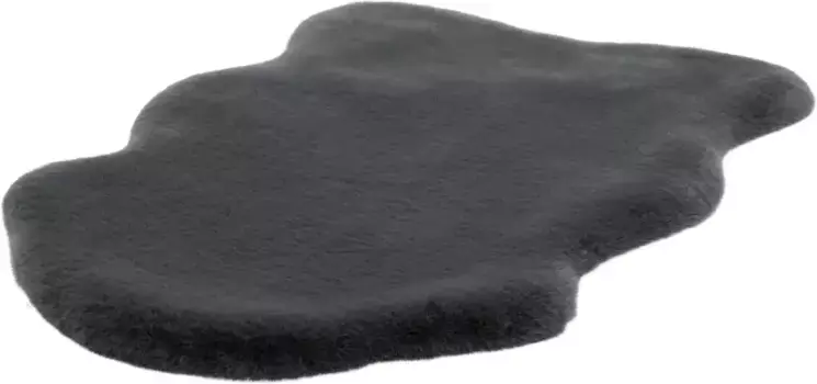 Меховой ковер Arte Espina "Rabbit 200", в форме меха, искусственный мех, ощущение меха кролика, мягкий, гостиная все комнаты, глубокий ворс 60х90 см, цвет anthrazit