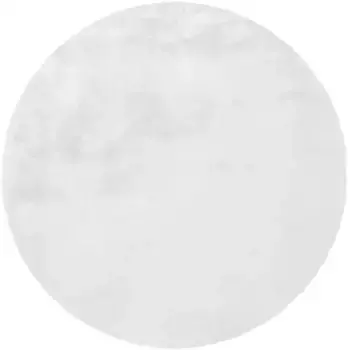 Меховой ковер Calo-Deluxe "Vosges 212", круглый, искусственный мех, гостиная 160 см, белый