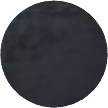 Меховой ковер Calo-Deluxe "Vosges 212", круглый, искусственный мех, гостиная 160 см, цвет anthrazit
