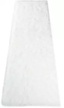 Меховой ковер для дома "Дена, ковры с глубоким ворсом", прямоугольный, искусственный мех, мягкий, однотонный, гостиная, спальня, столовая Home affaire 90х250 см, белый