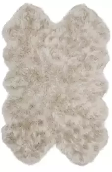 Меховой ковер для домашнего дела "Dena ковры, форма меха, можно стирать", в форме меха, искусственный мех, мягкий, однотонный, гостиная, спальня, столовая Home affaire 60х180 см, цвет creme