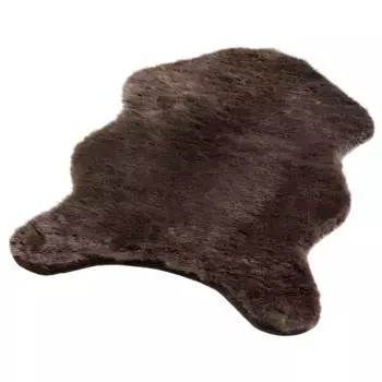 Меховой ковер Dreams «Овчина», в форме меха, высота 20 мм, искусственный мех, можно стирать, мягкий и приятный, идеально подходит в качестве коврика для кровати, цвет schlamm