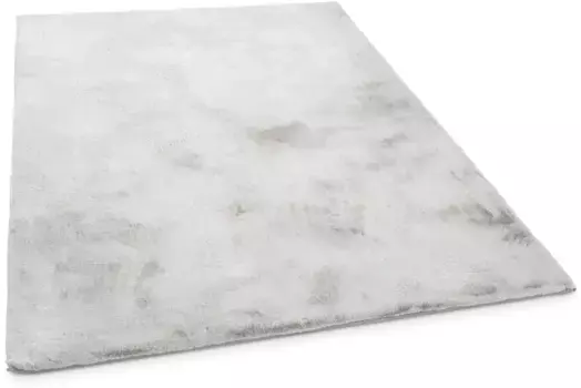 Меховой ковер Джино Фальконе "Мягкий коврик Кьяра", прямоугольный, искусственный мех, ощущение кроличьего меха, особенно мягкий длинный ворс Gino Falcone 60х135 см, цвет silberfarben