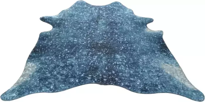 Меховой ковер Gino Falcone "Bionda", в форме меха, искусственный мех, имитация яловой кожи с принтом, идеально подходит для гостиной и спальни 130х170 см, бирюзовый