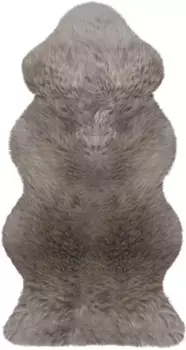 Меховой ковер Heitmann Felle "Lambskin KE 152 - Premium Quality" 68х140 см, серо-коричневый