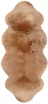 Меховой ковер Heitmann Felle "Lambskin KK 1.5 - Premium Quality" 68х140 см, верблюжий