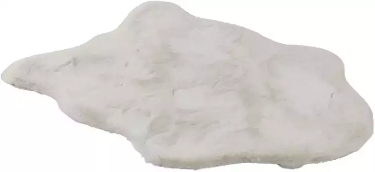 Меховой ковер из коллекции SCHNER LIVING "Tender", в форме меха, мягкий благодаря микрофибре, на ощупь мех кролика, искусственный мех, можно стирать SCHNER WOHNEN-KOLLEKTION 70х110 см, цвет creme