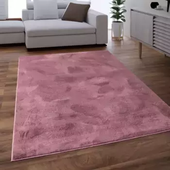 Меховой ковер Paco Home "Faux Fur Soft 380", прямоугольный, приятный ковер с длинным ворсом, особенно мягкий, однотонный 140х200 см, цвет beerenfarben