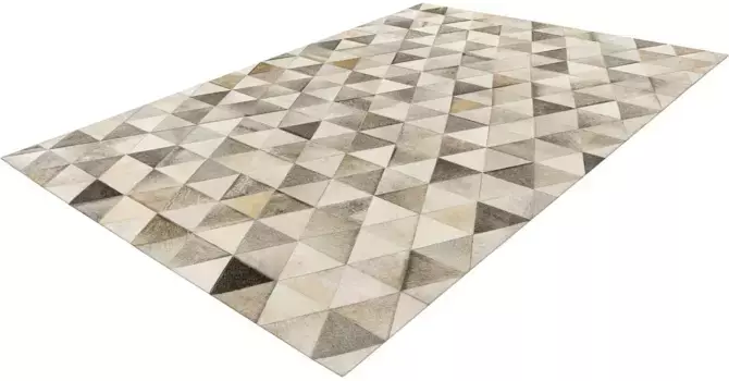 Меховой ковер Padiro "Кожаный ковер Lavin 325", прямоугольный, 100% коровья кожа, уникальный 120х170 см, серый