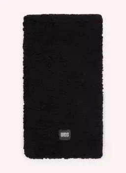 Меховой шарф тедди Ugg, черный