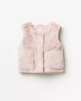 Меховой жилет Sfera, розовый