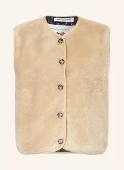Меховой жилет Тедди jacell Lollys Laundry, бежевый