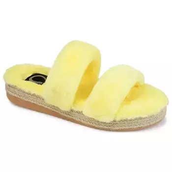 Меховые тапочки Relaxx Journee, желтый