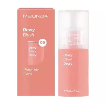 Meilinda Румяна Dewy 5,5 мл. 09 Хурма Коралл, Persimmon Coral