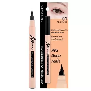 Meilinda Водостойкая ручка Wonder 0,7г. 01 Real Black, Real Black