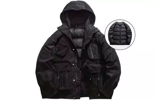 MEIPIN TANG Пуховик унисекс, Черный