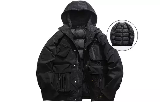 MEIPIN TANG Пуховик унисекс, Фиолетовый