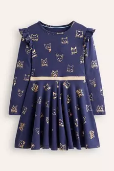 Мейбл twirly платье балерины Boden, синий