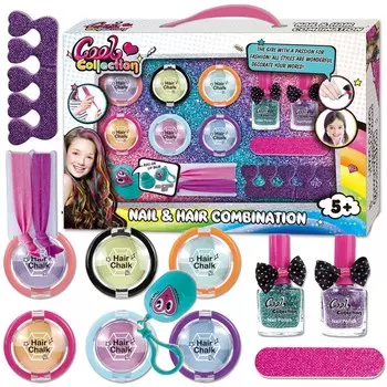Мел для волос + лак для ногтей Креативный набор для макияжа Sferazabawek