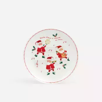 Меламиновая десертная тарелка Carol Santa Claus Christmas Basics El Corte Ingls, разноцветный