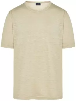Меланжевая футболка Barba, бежевый