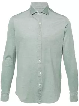 Меланжевая рубашка Paul & Shark, зеленый