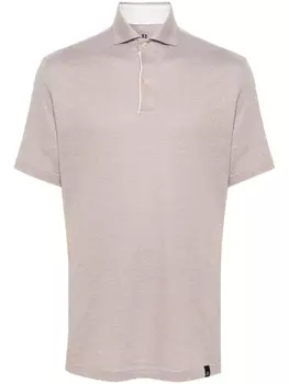 Меланжевая рубашка поло Boggi Milano, бежевый