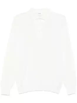 Меланжевая рубашка поло Lardini, белый