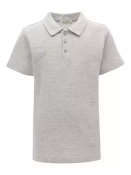 Меланжевая рубашка поло Moustache, серый