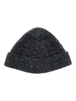 Меланжевая шапка бини Nanushka, синий