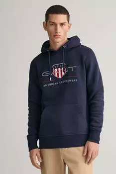 Меланжевая толстовка Gant Archive Shield GANT, синий